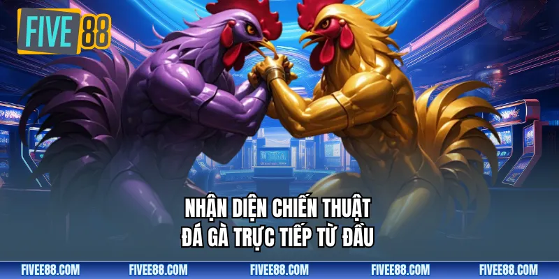 Nhận diện chiến thuật đá gà trực tiếp từ đầu