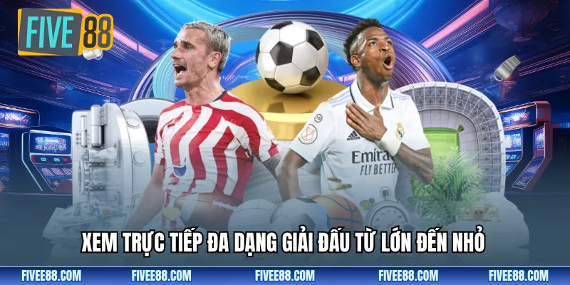 Xem trực tiếp đa dạng giải đấu từ lớn đến nhỏ